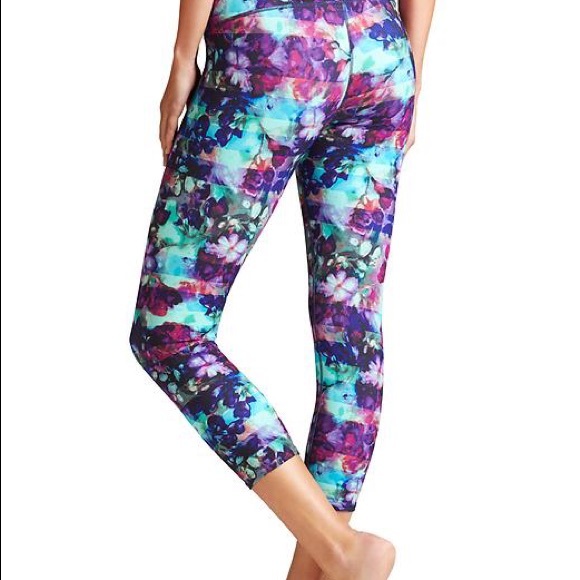 Athleta Floral Fade Sonar Capri Leggings - Picture 2 of 2